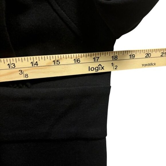 Coldwater Creek Womens Petite Black V-Neck Banded Waist Dress Size 14 - Picture 6 of 7